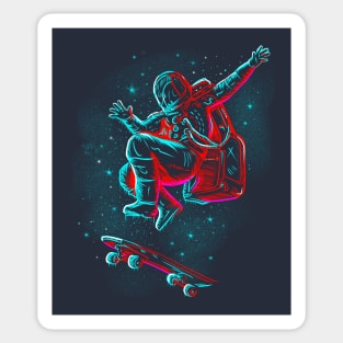 Astronaut Skater Sticker